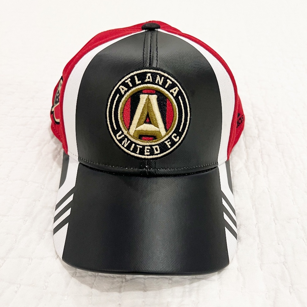 Adidas MLS Atlanta United FC Hat Cap SnapBack One Size Faux Leather Panels